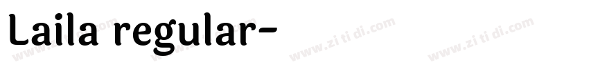 Laila regular字体转换